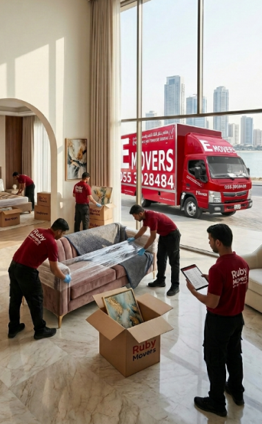 Villa moving in Ajman — eMoverAE crew