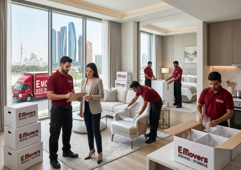 E MoverAE professional moving team in Sharjah