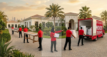 Beachfront villa Palm Jumeirah moving